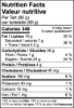 bacon butter tart nutritional information