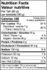 Nutella tart nutritional information